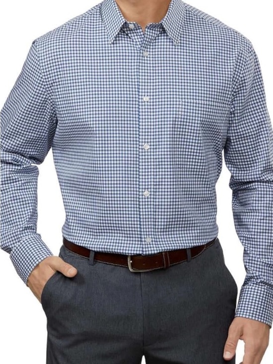 Tommy Hilfiger Other - Tommy Hilfiger Navy and White Gingham Dress Shirt